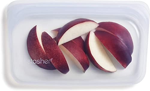 Stasher Silicone Reusable Storage Bags - Airtight Seal, BPA-Free, Dishwasher Safe - Mega & Snack