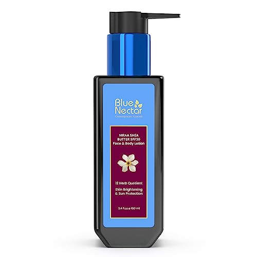 Blue Nectar Body Sunscreen Lotion - Hydrating SPF 30 with Shea & Cocoa Butter - 3.38 Fl oz