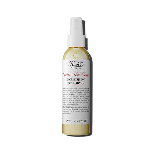 Kiehl's Body Oil - Nourishing Hydration, Absorbs Quickly with Squalane & Grape Seed Oil - 5.9 fl oz