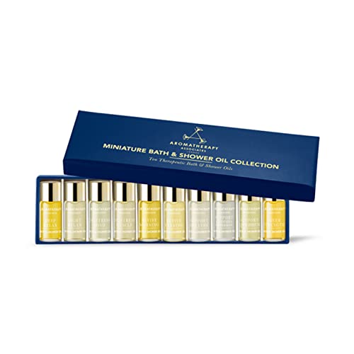 Aromatherapy Associates Bath & Shower Oils - Hydrating Essential Oil Collection, 10 x 0.10 Oz