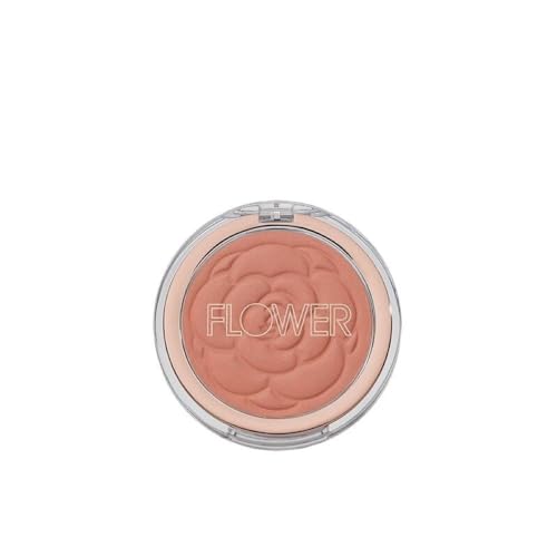 FLOWER Beauty Blush Powder - Natural Warmth & Rosy Glow, Vegan, Cruelty-Free - 10g Spiced Petal