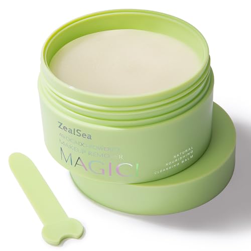 ZealSea Makeup Remover Balm - Gentle Deep Cleanser, Nourishing Oils & Natural Exfoliation - 3.5 Oz