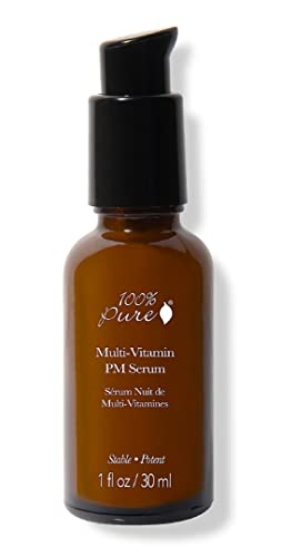 100% PURE Multi-Vitamin PM Face Serum - Anti-Aging, Vegan Retinol, 1 Fl Oz