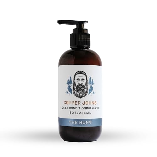 Copper Johns Beard Shampoo - Nourishes Facial Hair & Skin, Pure Botanical Ingredients - 8oz