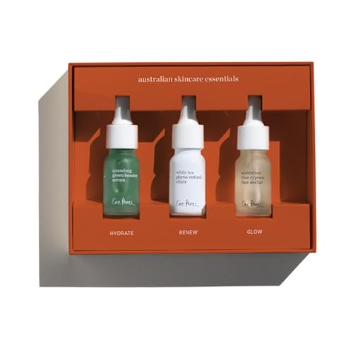 Ere Perez Skin Care Set - Hydrates, Renews, Glows, Vegan, Cruelty-Free - 3 Travel Size Essentials
