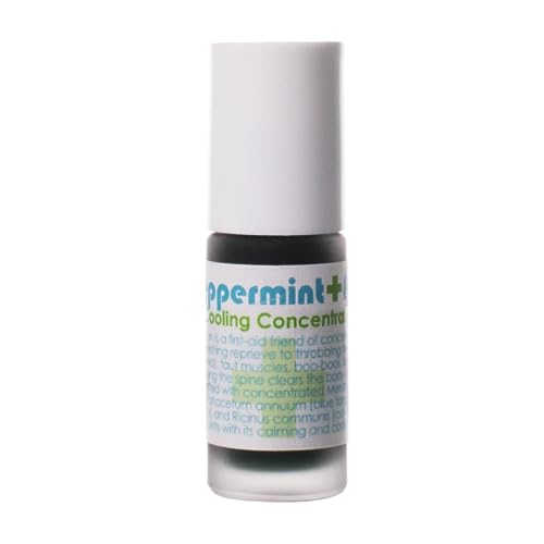 Living Libations Peppermint Pal Roll-On Essential Oil - Cooling Relief, Vegan Ingredients - 10ml