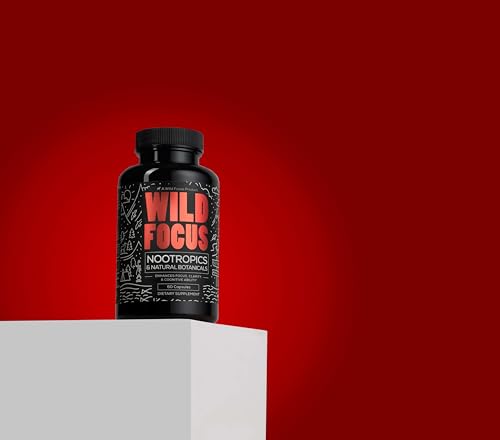 Wild Focus Nootropic Supplement - Boost Memory & Focus, Plant-Based Botanicals - 60 Caps