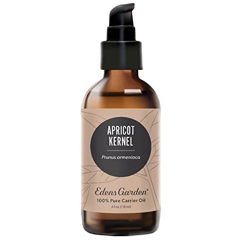 Edens Garden Apricot Kernel Carrier Oil - Nourishing Non-Greasy Moisturizer for Skin & Hair - 118ml