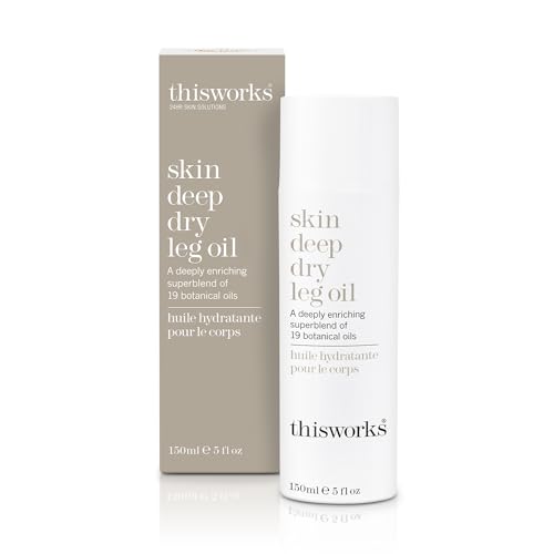 THISWORKS Body Oil - Deeply Moisturizing Blend of 9 Essential Oils for Soft, Shiny Skin - 5.28oz