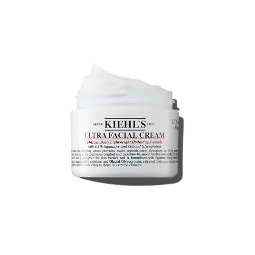 Kiehl's Ultra Facial Cream - 24-Hour Hydration, Soften & Smooth Skin, Non-Greasy - 1.7 fl oz