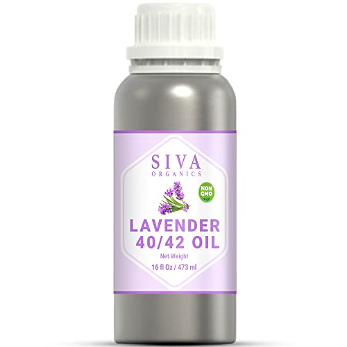Siva Lavender Essential Oil - 100% Natural, Aromatic for Skin & Hair Care - 16 Fl Oz