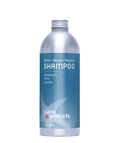 Natural Shampoo - Rosemary & Mint, Vegan & Cruelty-Free, Refillable Bottle - 16oz