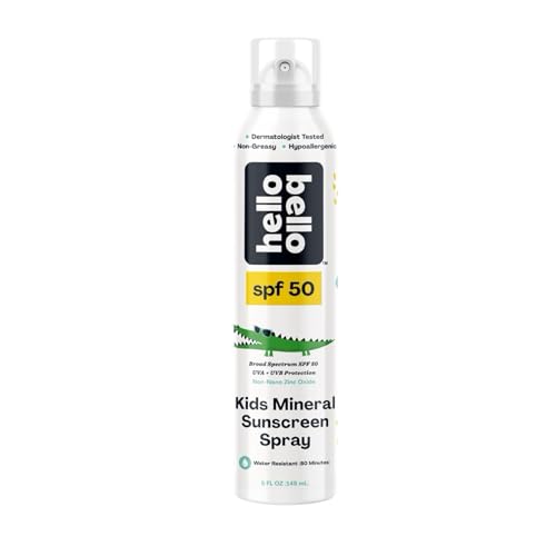 Hello Bello SPF 50 Kids Sunscreen Spray - Broad Spectrum Protection, Hypoallergenic - 5oz