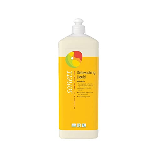Sonett Organic Dishwashing Liquid Calendula - Biodegradable, Gentle on Skin - 34 fl.oz