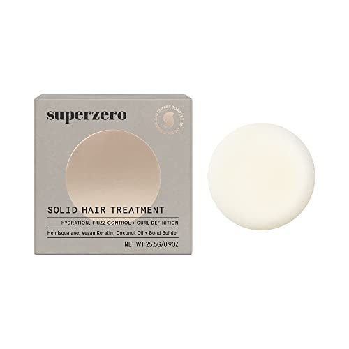 SUPERZERO Hair Serum - Boosts Hydration, Controls Frizz, Vegan, Plastic-Free - 2.1oz Treatment Bar