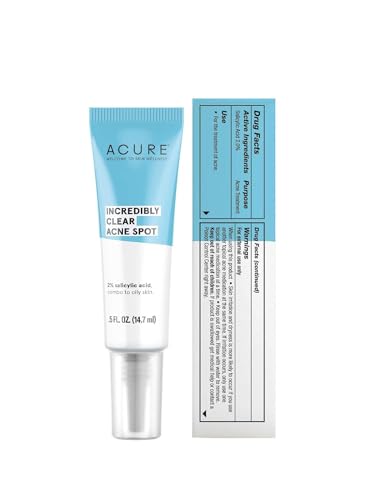 ACURE Incredibly Clear Acne Spot Treatment - Targets Blemishes, Reduces Redness - 0.5oz