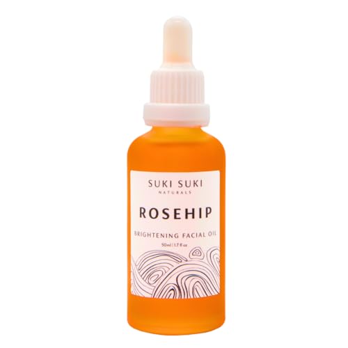 Suki Suki Naturals Rosehip Face Oil - Brightens, Heals Scars, Vegan, Natural Ingredients - 1.7 fl oz