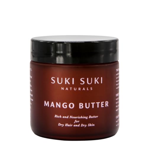 Suki Suki Naturals Mango Butter - Nourishes Dry Hair & Skin, with Essential Oils - 3.4oz