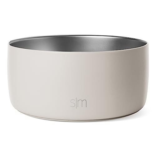 Simple Modern Pet Water Bowl - Insulated, Slip-Resistant, BPA-Free - 32oz, Almond Birch