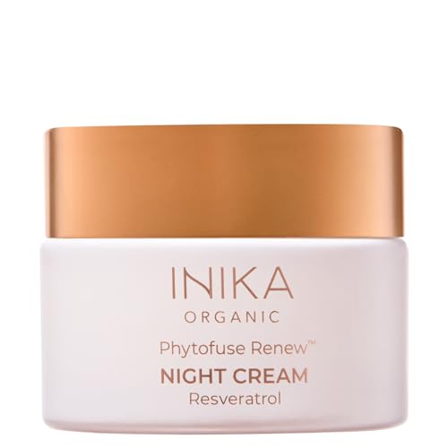 INIKA Organic Phytofuse Renew Night Cream - Anti-Aging, Hydrating, Antioxidant Rich - 50ml