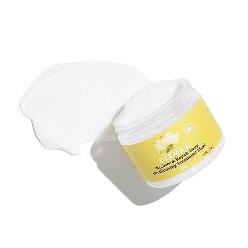 DERMA E Hair Mask - Restores Dry, Frizzy Hair with Argan Oil & Amino Acids - 5 Oz