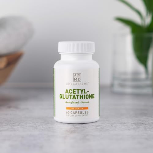 Amy Myers MD Acetyl-Glutathione - Immune Support, Antioxidant with Vitamin C & Magnesium - 60 Caps