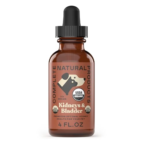 Complete Natural Organic Kidney & Bladder Support for Pets - Promotes Healthy Function - 4oz