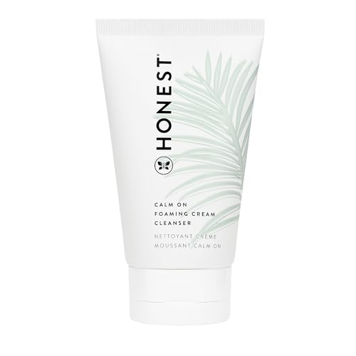 Honest Beauty Foaming Cream Cleanser - Hydrates Sensitive Skin, EWG Verified, Vegan - 4 fl oz