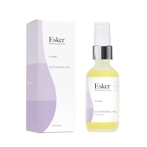 ESKER Body Oil - Nourishing Moisture for Stretch Marks, Lavender Aroma - 2 oz