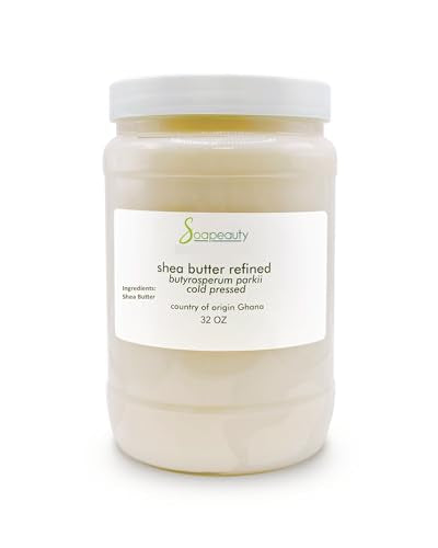 Soapeauty Body Butter - Pure Moisturizer for Skin & Hair, Nutrient-Rich, Ethically Sourced - 32oz