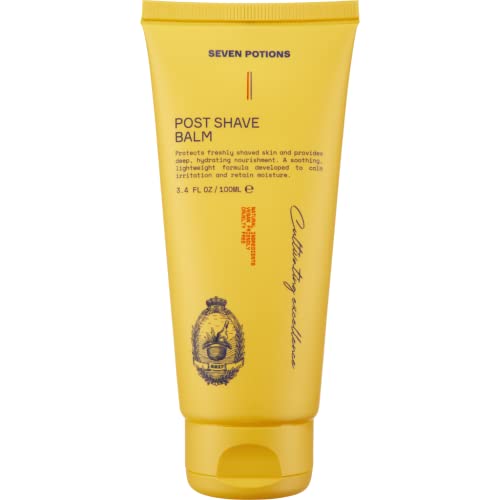 SEVEN POTIONS After Shave Balm – Soothes Irritation, Hydrating, Natural Ingredients – 3.4 FL OZ