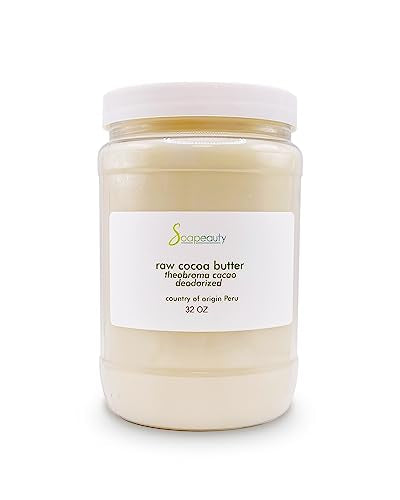 Soapeauty Body Butter - Nourishing Cocoa Butter for Skin & Hair, Non-GMO, Vegan - 32 oz