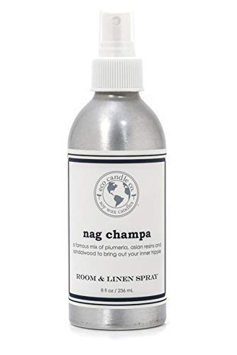 Eco Candle Co. Room & Linen Spray - Freshens with Nag Champa, Natural Ingredients - 8oz