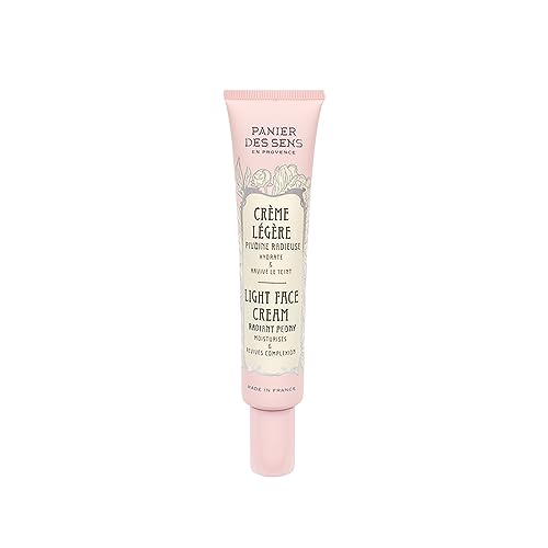 Panier des Sens Light Face Cream - Moisturizing with Hyaluronic Acid, Peony Extract - 1.4oz