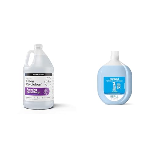 Clean Revolution Foaming Hand Soap Refill - Non-Toxic, Biodegradable, Lavender Scent - 28oz