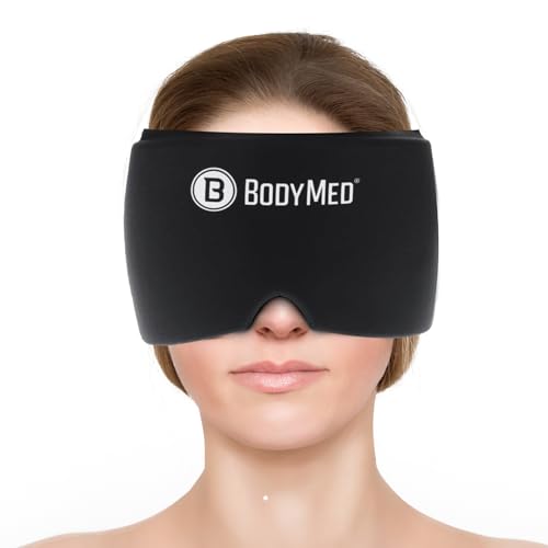 BodyMed 360° Hot & Cold Head Wrap - Relief for Headaches, Flexible Reusable Gel Pack - Universal Fit