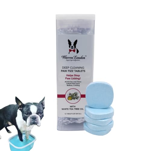 Warren London Pet Grooming Set - Itchy Paw Relief with Seaweed & Tea Tree Oil - 12 Tablets