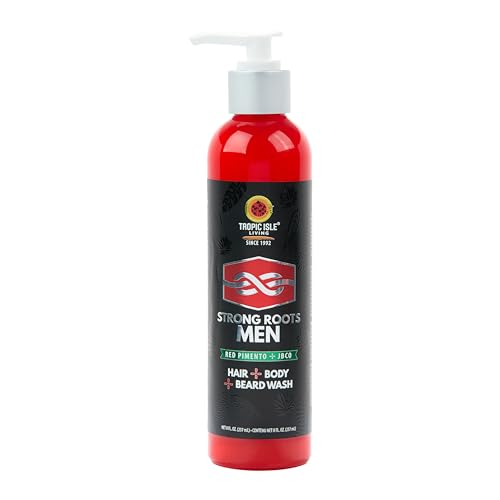 Tropic Isle Living Strong Roots Men Wash - Cleanses & Softens with Jamaican Black Castor Oil - 13oz