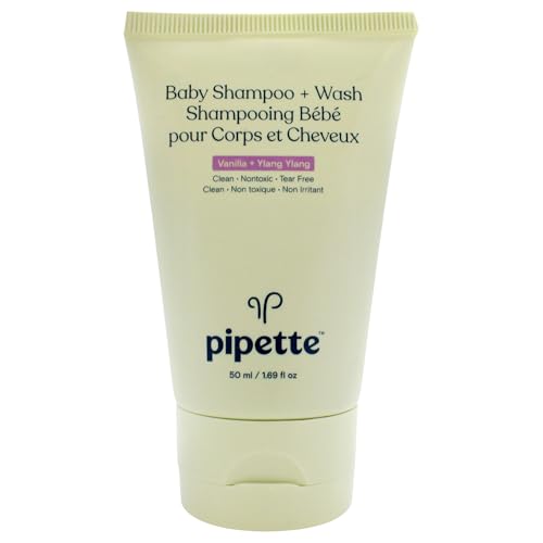 Pipette Kids Shampoo & Body Wash - Tear-Free, Hydrating Plant-Derived Ingredients - 1.69 oz