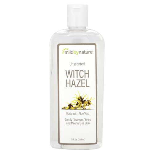 Mild By Nature Witch Hazel Toner - Gently Cleans, Tones, Moisturizes, Alcohol-Free - 12 fl oz