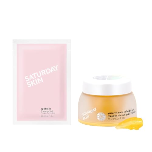 Saturday Skin Brightening Face Mask - Hydrating, Pore Purifying with Yuzu Vitamin C - 1.7oz