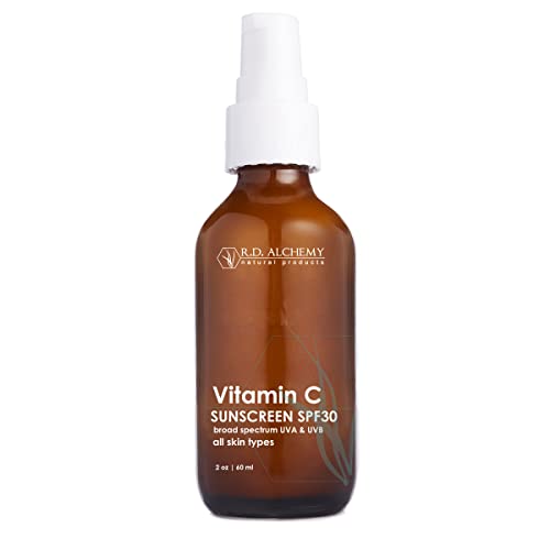 RD Alchemy Face Sunscreen - Vitamin C SPF 30, Non-Greasy, Mineral Protection - 2oz