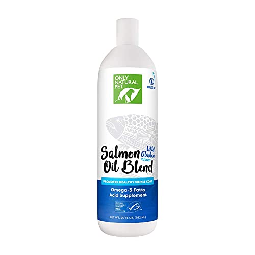 Only Natural Pet Salmon Oil - Omega 3 & 6 for Joint & Heart Health, All-Natural - 20 Fl Oz