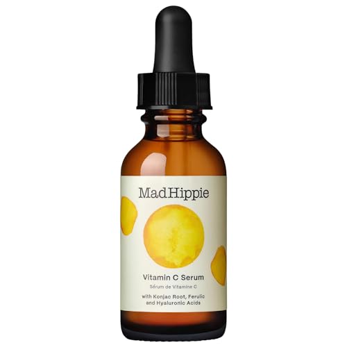 Mad Hippie Face Serum - Brightening with Vitamin C, Hyaluronic Acid & Antioxidants - 1.02 Fl Oz
