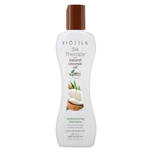 Biosilk Shampoo - Moisturizes & Defines Curls, Reduces Breakage, 5.64oz with Organic Coconut Oil