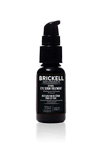 Brickell Men's Eye Serum - Reduces Dark Circles, Firms Wrinkles, Natural Ingredients - 0.65oz