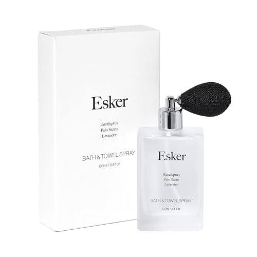 Esker Linen & Room Spray - Aromatherapy Eucalyptus & Palo Santo, Vegan Formula - 3.4 fl oz