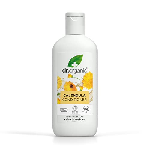 DR ORGANIC Calendula Conditioner - Soothes Sensitive Skin, Vegan, Cruelty-Free - 265ml