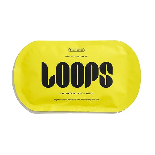 LOOPS Face Mask - Hydrates, Brightens, Depuffs, Antioxidants for Skin Protection - 1 Pc