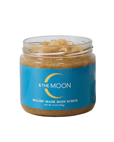 C & The Moon Body Scrub - Hydrating Exfoliation with Organic Oils, Vanilla Scent - 12oz